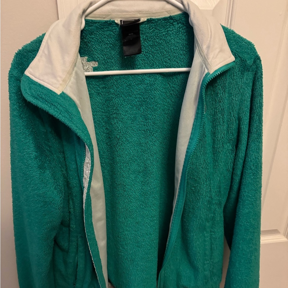 North Face fuzzy jacket
